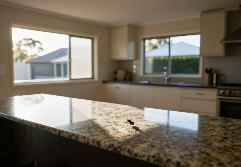 Wasp-free eaves in Emu Plains after nest removal